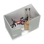 Absco EZI Slider 7' x 5' Metal Storage Shed - Surfmist 