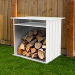 Absco Woodstore 4' x 2.5' x 3.7 Metal Storage Shed - Surfmist 
