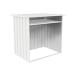 Absco Woodstore 4' x 2.5' x 3.7 Metal Storage Shed - Surfmist 