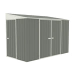 Absco Durango 10' x 5' Metal Bike Shed - Woodland Gray 
