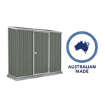 Absco Space Saver 7' x 3'  Metal Storage Shed - Woodland Gray 