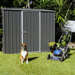 Absco Space Saver 7' x 3'  Metal Storage Shed - Woodland Gray 