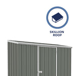 Absco Space Saver 7' x 3'  Metal Storage Shed - Woodland Gray 