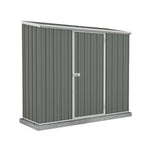 Absco Space Saver 7' x 3'  Metal Storage Shed - Woodland Gray 