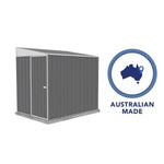 Absco Durango 5' x 7' Metal Bike Shed - Woodland Gray 