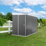 Absco Durango 5' x 7' Metal Bike Shed - Woodland Gray 