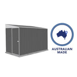 Absco Durango  5' x 10' Metal Bike Shed - Woodland Gray 