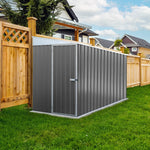 Absco Durango  5' x 10' Metal Bike Shed - Woodland Gray 