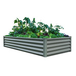 Absco The Organic Garden Co Hakea 6' x 3' x 1.3' Metal Rectangle Garden Bed - Woodland Gray 