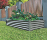 Absco The Organic Garden Co Hakea 6' x 3' x 1.3' Metal Rectangle Garden Bed - Woodland Gray 