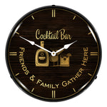 Collectable Sign and Clock Cocktail Bar Backlit Wall Clock-AG20111178-Garage Giant 