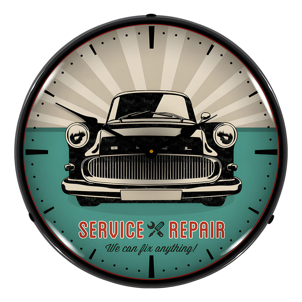Collectable Sign and Clock Car Service and Repair Backlit Wall Clock-AG20111182-Garage Giant