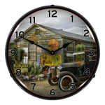 Collectable Sign and Clock Last Chance to Fill Up Backlit Wall Clock-AG23041432-Garage Giant 