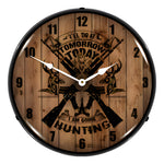 Collectable Sign and Clock Hunting Time Backlit Wall Clock-AG23041434-Garage Giant 