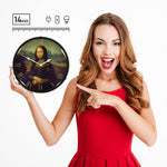 Collectable Sign and Clock Mona Lisa Backlit Wall Clock-AG23041435-Garage Giant 