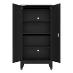 Armadillo Tough Black 11-Piece Garage Cabinet Configuration with Levelers-AR11PC58B-Garage Giant 