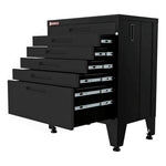Armadillo Tough Black 11-Piece Garage Cabinet Configuration with Levelers-AR11PC58B-Garage Giant 