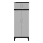 Armadillo Tough Grey 13-Piece Garage Cabinet Set with Levelers and Casters 