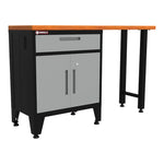 Armadillo Tough Grey 2-Piece Garage Cabinet Set with Levelers-AR2PC1G-Garage Giant 