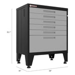 Armadillo Tough Grey 2-Piece Garage Tool Cabinet Set with Levelers-AR2PC2G-Garage Giant 