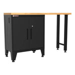 Armadillo Tough Black 2-Piece Garage Cabinet Kit with Levelers-AR2PC84B-Garage Giant 