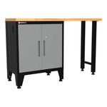 Armadillo Tough Grey 2-Piece Garage Cabinet Kit with Levelers-AR2PC84G-Garage Giant 