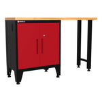 Armadillo Tough Red 2-Piece Garage Cabinet Kit with Levelers-AR2PC84R-Garage Giant 