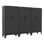 Armadillo Tough Black Gear Locker Tall Cabinet (3-Pack)-AR3PC31B-Garage Giant 