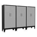 Armadillo Tough Grey Gear Locker Tall Cabinet (3-Pack)-AR3PC31G-Garage Giant 