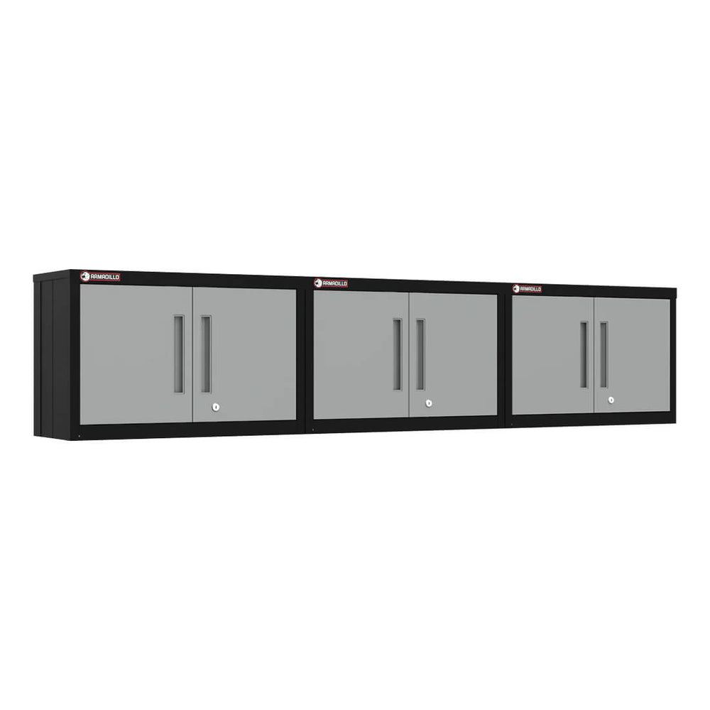 Armadillo Tough Grey Wall Cabinet (3-Pack)-AR3PC61G-Garage Giant
