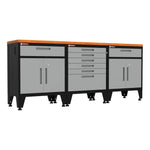 Armadillo Tough Grey 4-Piece Garage Cabinet Kit with Levelers-AR4PC10G-Garage Giant 