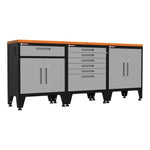 Armadillo Tough Grey 4-Piece Garage Cabinet Setup with Levelers-AR4PC11G-Garage Giant 