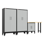 Armadillo Tough Grey 4-Piece Garage Cabinet Set with Levelers-AR4PC137G-Garage Giant 