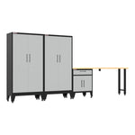 Armadillo Tough Grey 4-Piece Garage Cabinet Set with Levelers-AR4PC141G-Garage Giant 