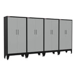 Armadillo Tough Grey Gear Locker Tall Cabinet (4-Pack)-AR4PC32G-Garage Giant 