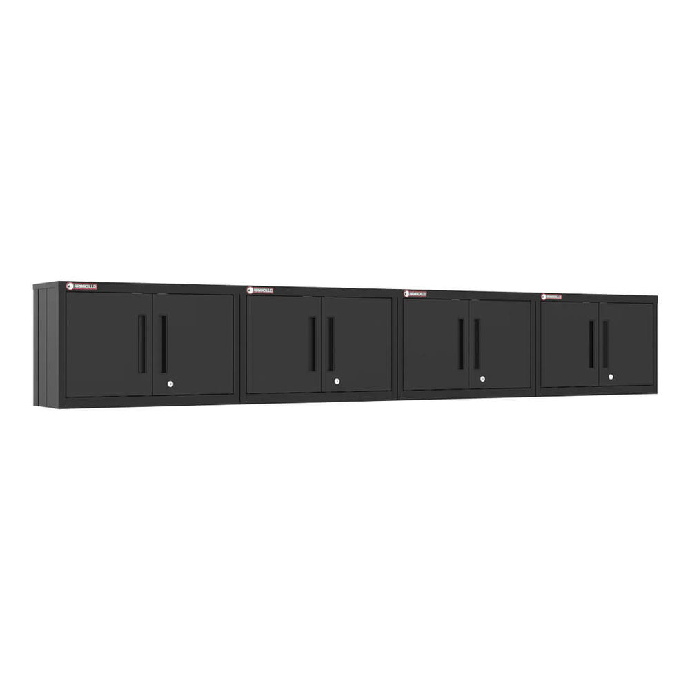 Armadillo Tough Black Wall Cabinet (4-Pack)-AR4PC62B-Garage Giant