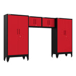 Armadillo Tough Red 4-Piece Garage Cabinet Configuration with Levelers-AR4PC67R-Garage Giant 