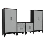 Armadillo Tough Grey 4-Piece Garage Cabinet Storage Combo with Levelers-AR4PC70G-Garage Giant 