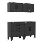 Armadillo Tough Black 4-Piece Garage Cabinet Storage Solution with Levelers-AR4PC74B-Garage Giant 