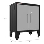 Armadillo Tough Grey 4-Piece Garage Cabinet Kit with Levelers and Casters-AR4PC77G-Garage Giant 