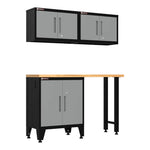 Armadillo Tough Grey 4-Piece Garage Cabinet Set with Leveling Feet-AR4PC85G-Garage Giant 