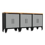 Armadillo Tough Grey 4-Piece Garage Cabinet Kit with Leveling Feet-AR4PC88G-Garage Giant 