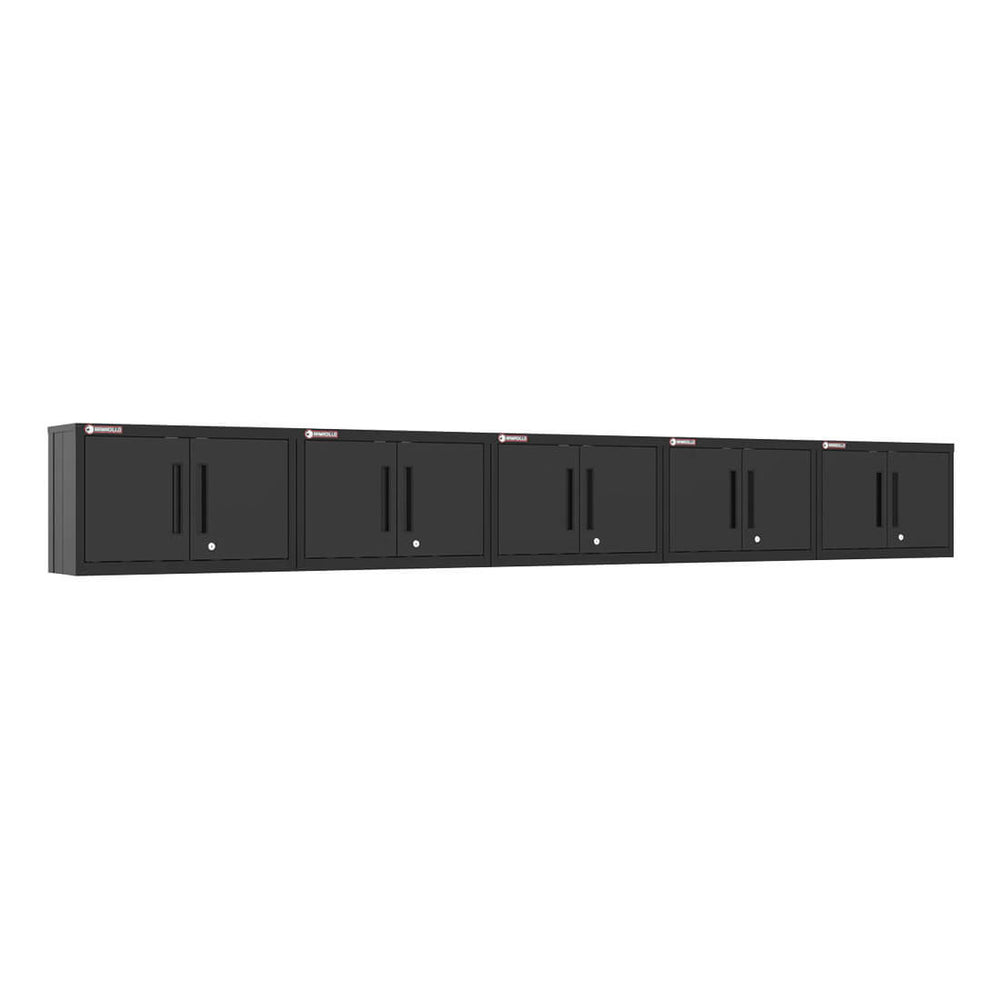 Armadillo Tough Black Wall Cabinet (5-Pack)-AR5PC63B-Garage Giant