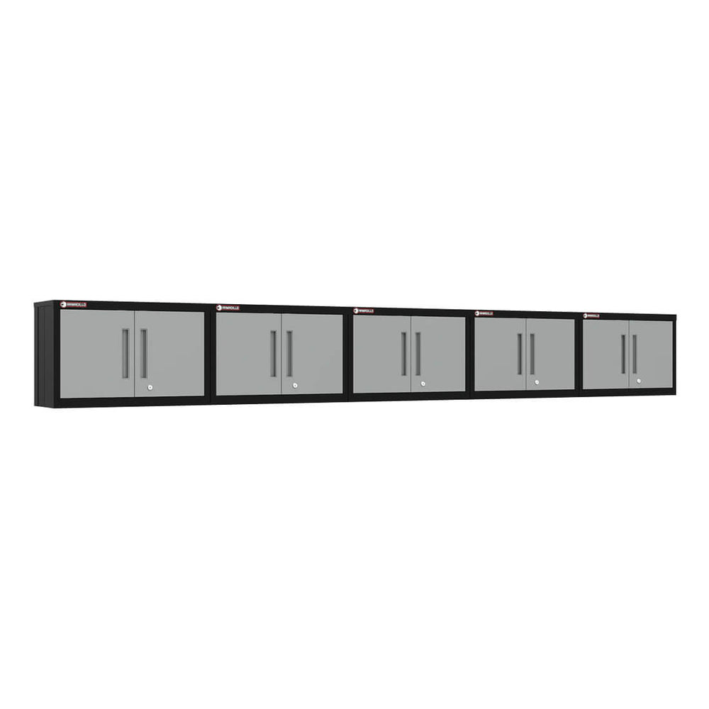 Armadillo Tough Grey Wall Cabinet (5-Pack)-AR5PC63G-Garage Giant