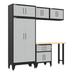 Armadillo Tough Grey 6-Piece Garage Cabinet Set with Levelers 