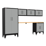 Armadillo Tough Grey 6-Piece Garage Cabinet Setup with Levelers-AR6PC43G-Garage Giant 