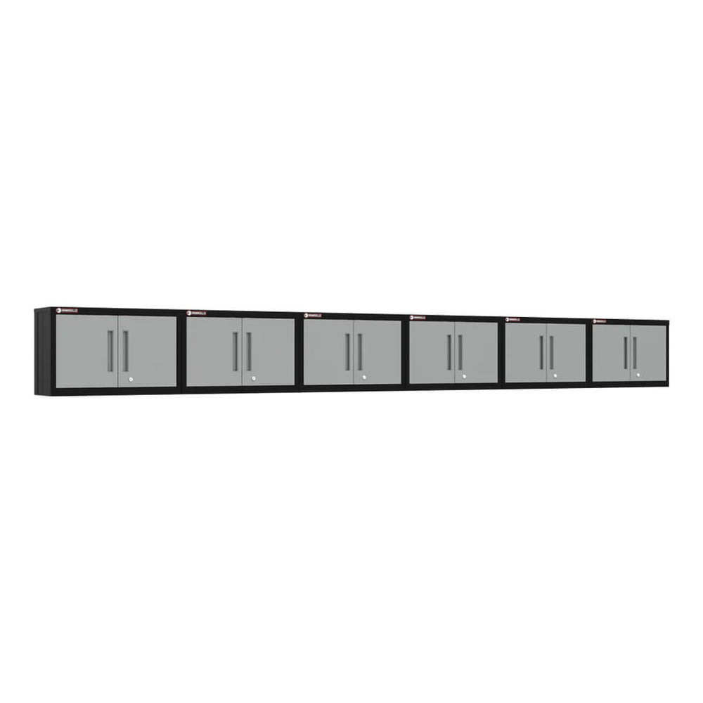 Armadillo Tough Grey Wall Cabinet (6-Pack)-AR6PC64G-Garage Giant