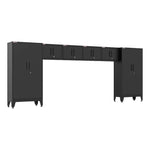 Armadillo Tough Black 6-Piece Garage Cabinet Kit with Levelers-AR6PC69B-Garage Giant 