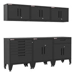 Armadillo Tough Black 6-Piece Garage Cabinet Storage Solution with Levelers-AR6PC75B-Garage Giant 