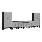Armadillo Tough Grey 6-Piece Garage Cabinet Kit with Levelers and Casters-AR6PC79G-Garage Giant 